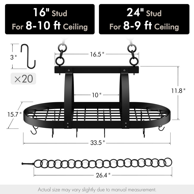 Black s hooks discount for pot racks